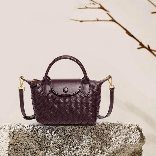 Kvinders Mini Taske Flettet Design 4