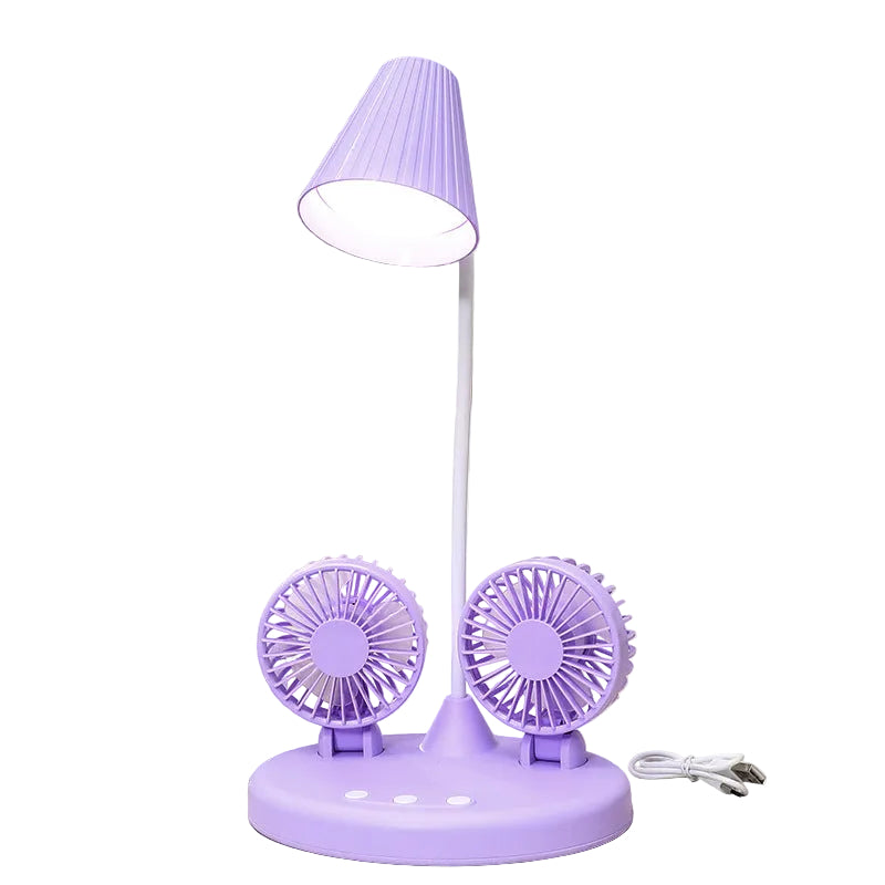 Kvinders Multifunktionel Bordventilator med LED Belysning 0