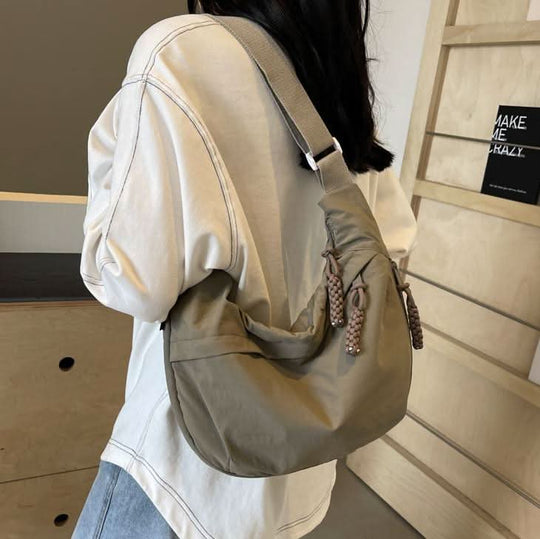 Kvinders Nylon Skuldertaske Praktisk 8