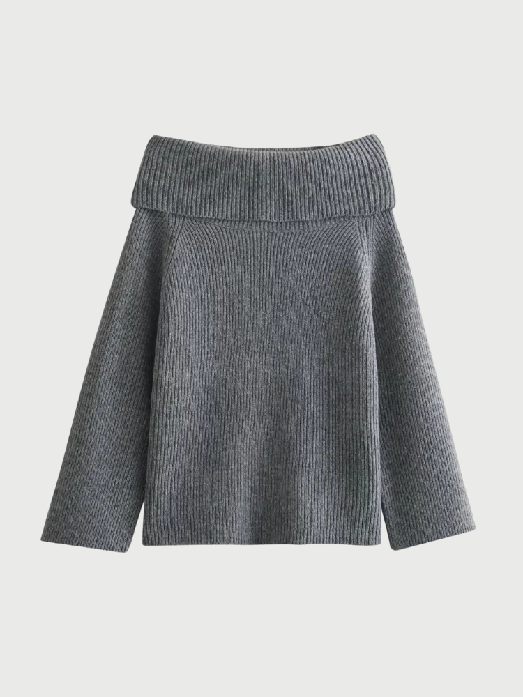 Kvinders Off-skulder Strikket Sweater Trendy 2