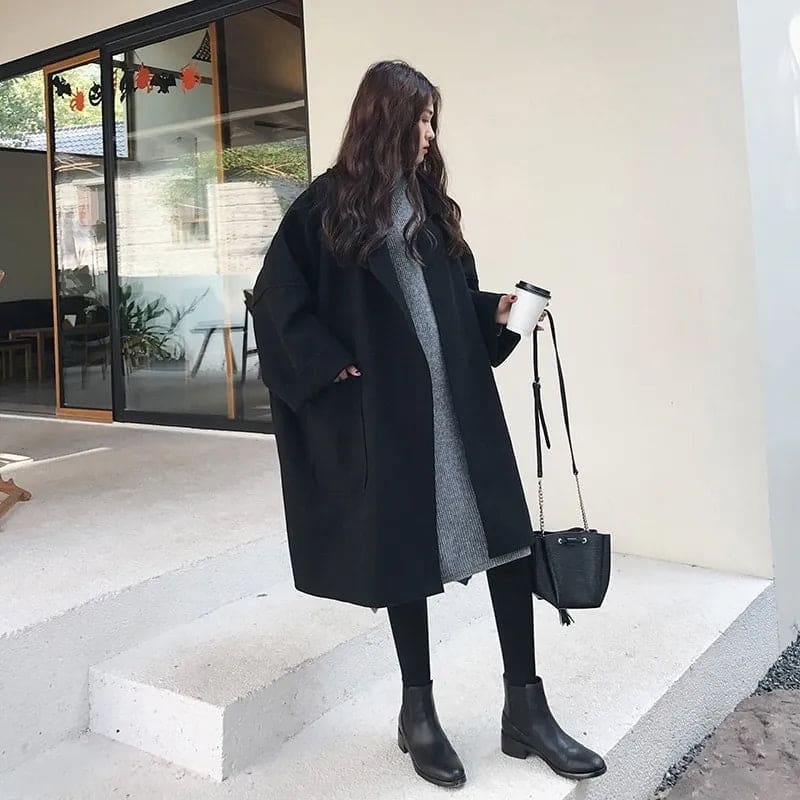 Kvinders Overdimensioneret Trenchcoat Stilig 4