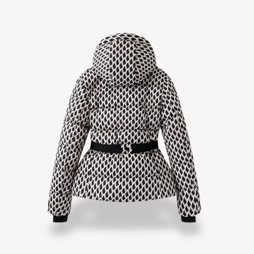 Kvinders Pufferjakke med Bæltedesign 2