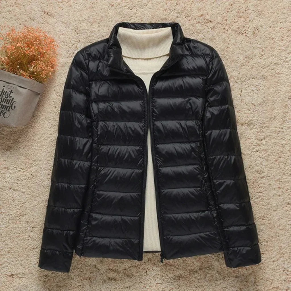 Kvinders Quilted Jakke Letvægtet Padded 2