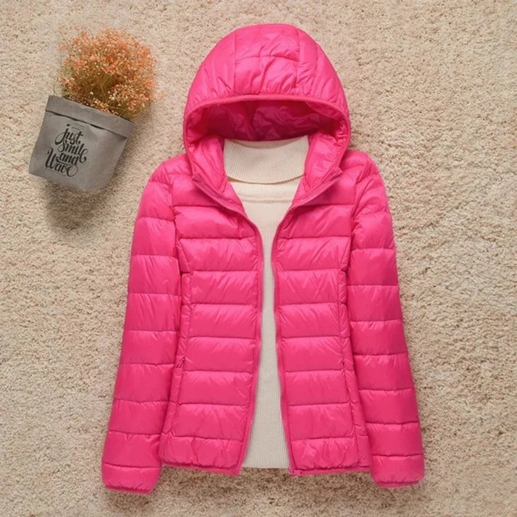 Kvinders Quilted Jakke Letvægtet Padded 3