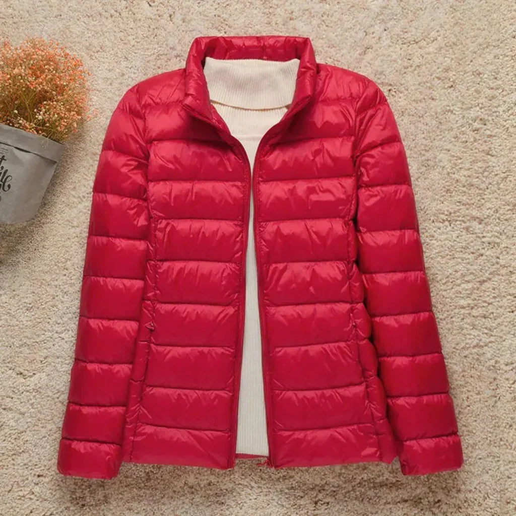 Kvinders Quilted Jakke Letvægtet Padded 4