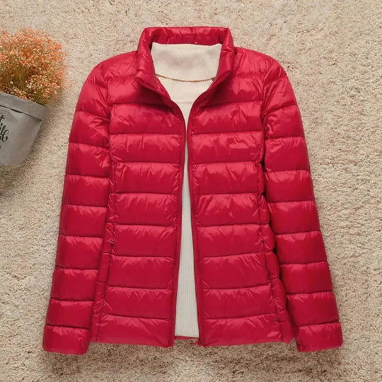 Kvinders Quilted Jakke Letvægtet Padded 4