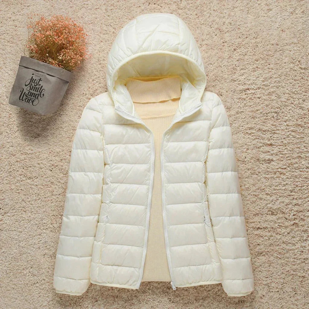 Kvinders Quilted Jakke Letvægtet Padded 5