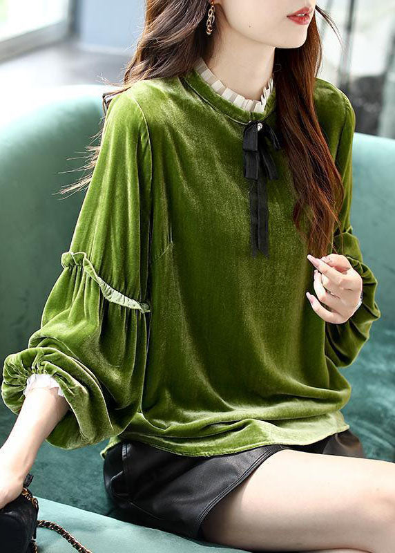 Kvinders Ruffled Patchwork Shirt 2