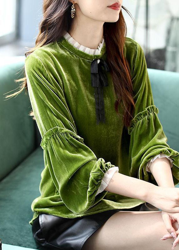 Kvinders Ruffled Patchwork Shirt 3