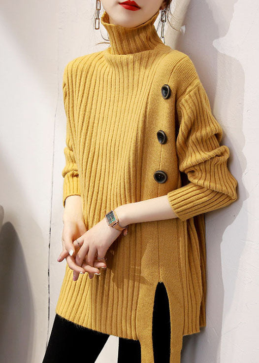Kvinders Rullekrave Strik Sweater Afslappet Stil 1
