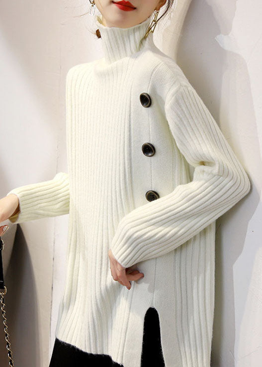 Kvinders Rullekrave Strik Sweater Afslappet Stil 3