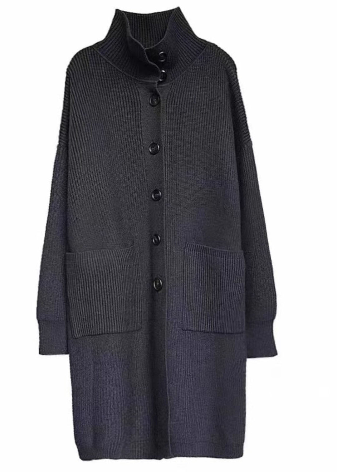 Kvinders Rullekrave Strik Sweater med Lommer 4