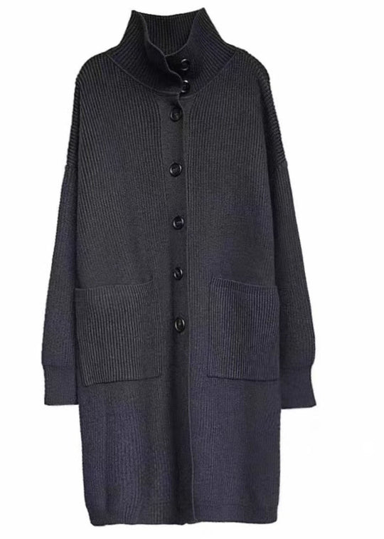 Kvinders Rullekrave Strik Sweater med Lommer 4