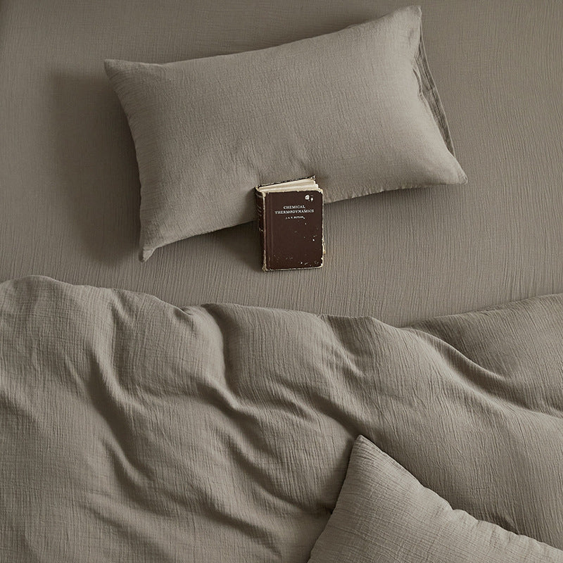 Kvinders Sengesæt med Naturlig Tekstur og Åndbar Design 10