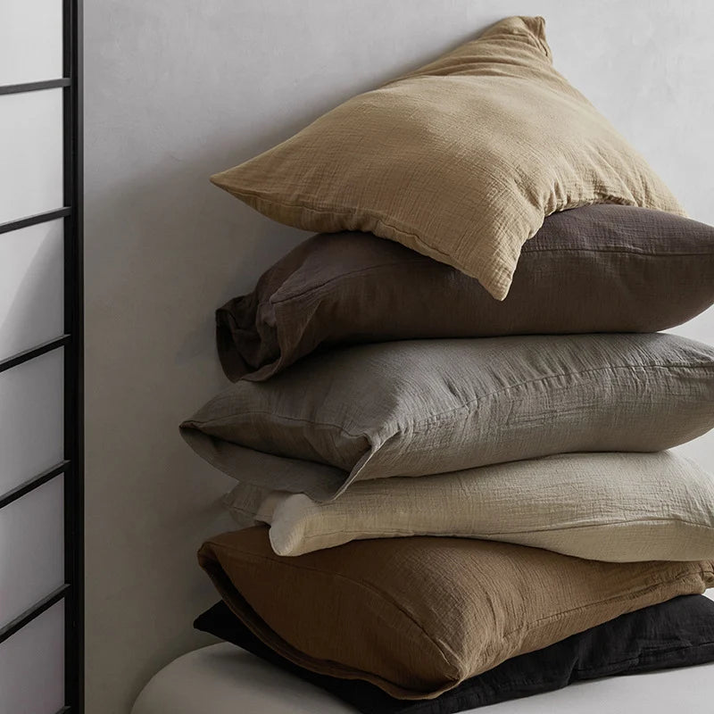 Kvinders Sengesæt med Naturlig Tekstur og Åndbar Design 2