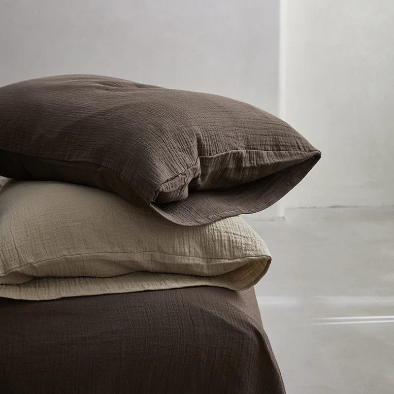 Kvinders Sengesæt med Naturlig Tekstur og Åndbar Design 9
