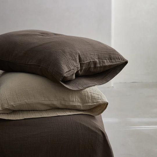 Kvinders Sengesæt med Naturlig Tekstur og Åndbar Design 9