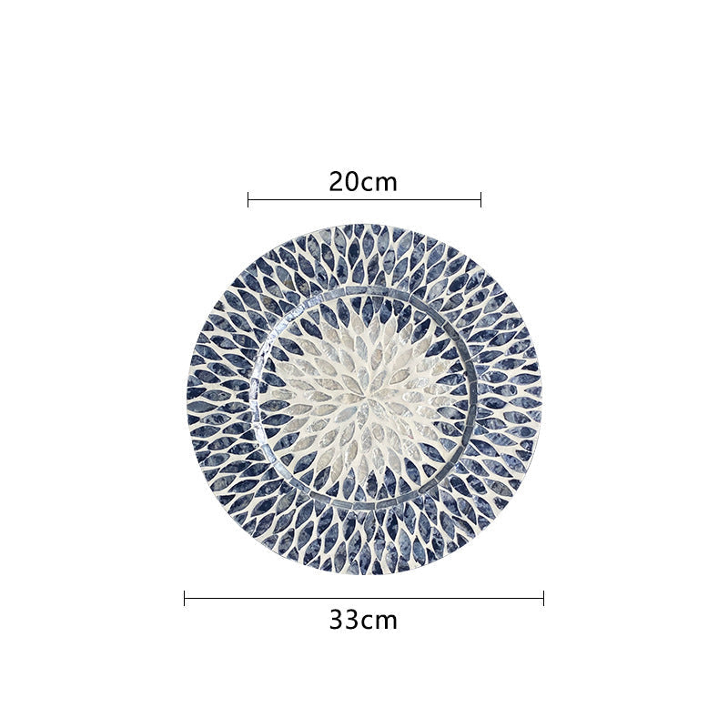 Kvinders Serveringsfad med Unikt Blomstermønster 33 cm 0
