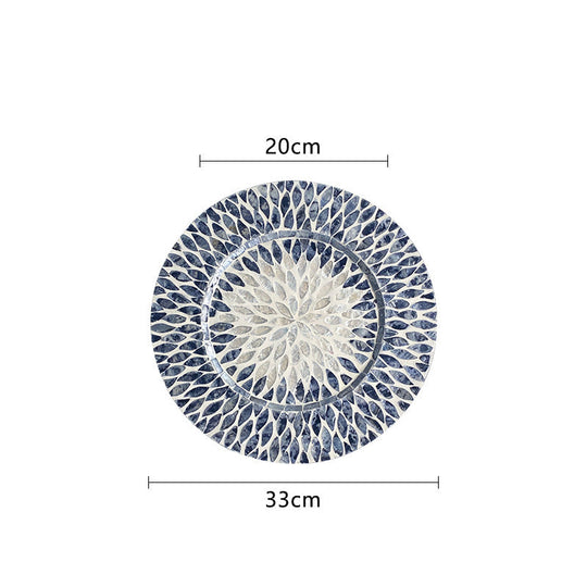 Kvinders Serveringsfad med Unikt Blomstermønster 33 cm 0