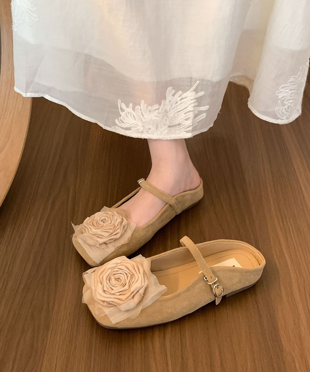 Kvinders Slide Sandaler med Blomsterdesign 1