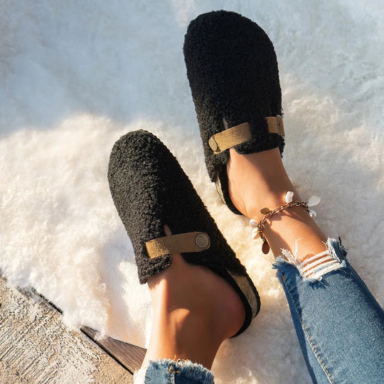 Kvinders Slip-On Sko med Spænde Detalje Komfortabel Design 1