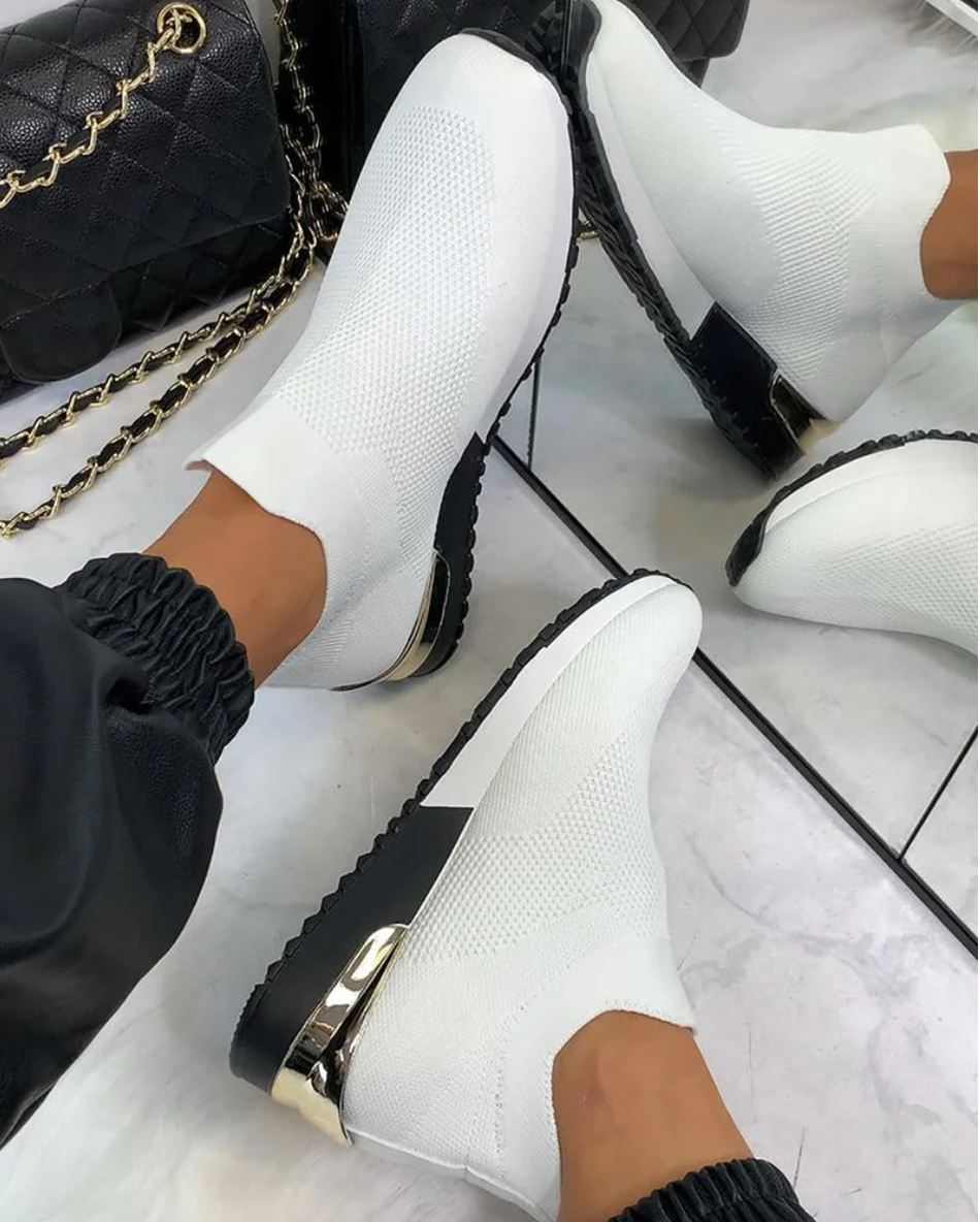 Kvinders Slip-On Sneakers Moderne Stil 2