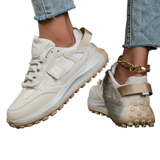 Kvinders Sneakers Høj Sål Trendy 4