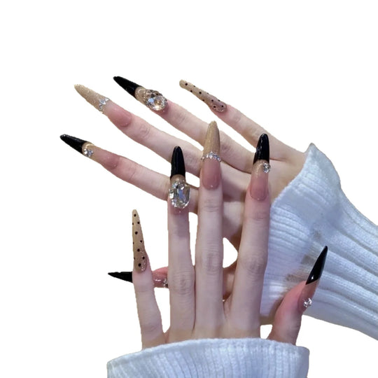 Kvinders Stiletto Negle Sæt Moderne Design 4