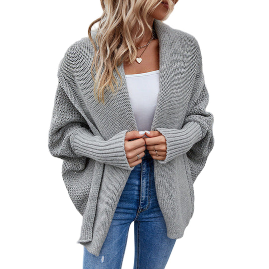 Kvinders Strikket Batwing Sweater Stilfuld 0