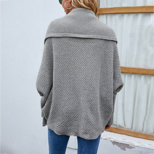 Kvinders Strikket Batwing Sweater Stilfuld 4