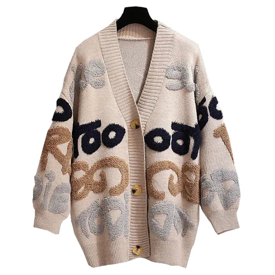 Kvinders Strikket Cardigan - Oversized Pasform 0