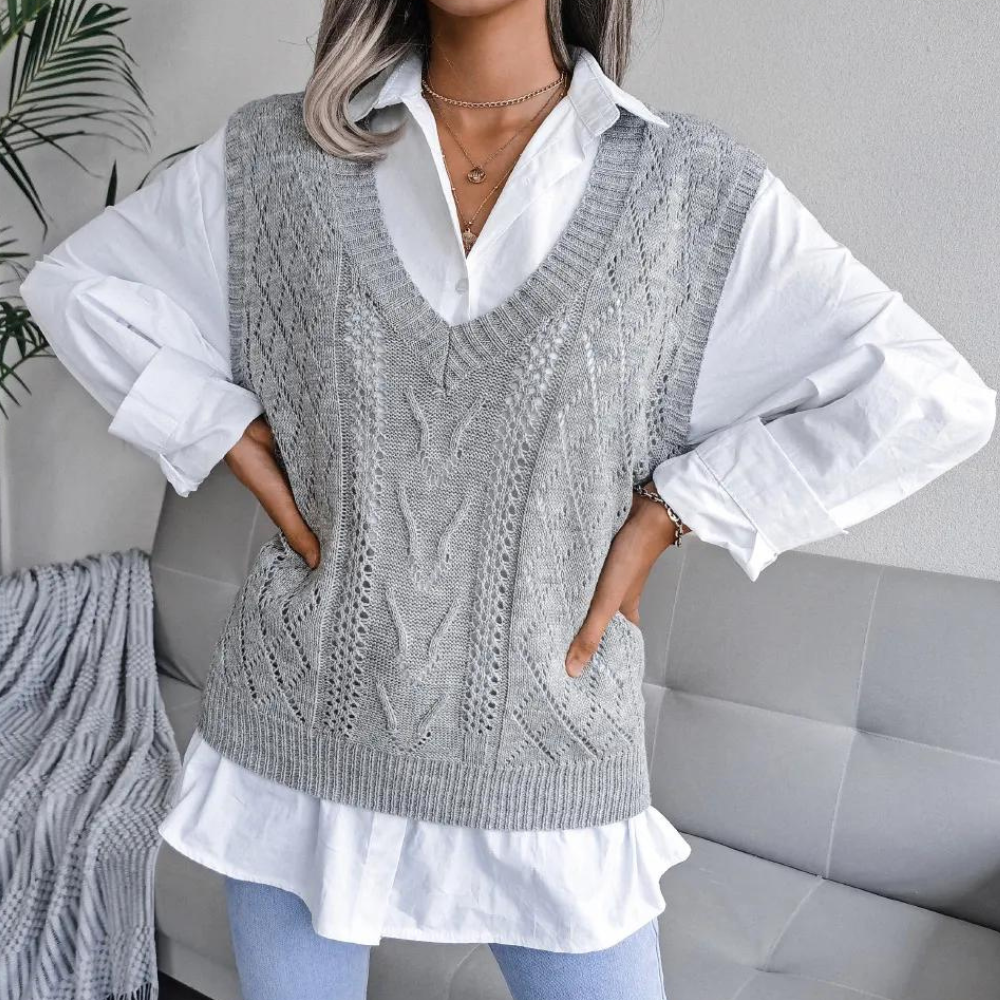 Kvinders Strikvest i Moderne Design 2