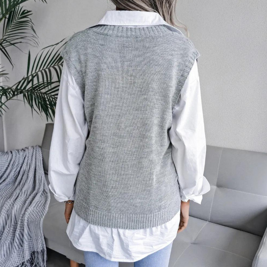 Kvinders Strikvest i Moderne Design 3