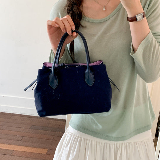 Kvinders Strukturerede Taske Satchel Stilfuld 1