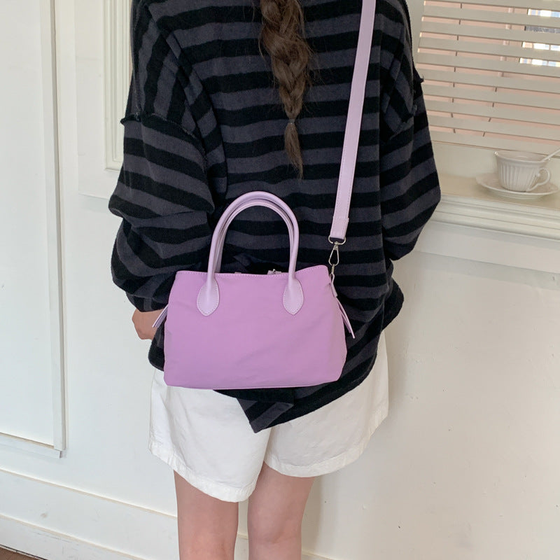 Kvinders Strukturerede Taske Satchel Stilfuld 2