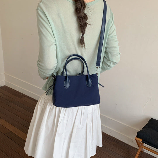 Kvinders Strukturerede Taske Satchel Stilfuld 3