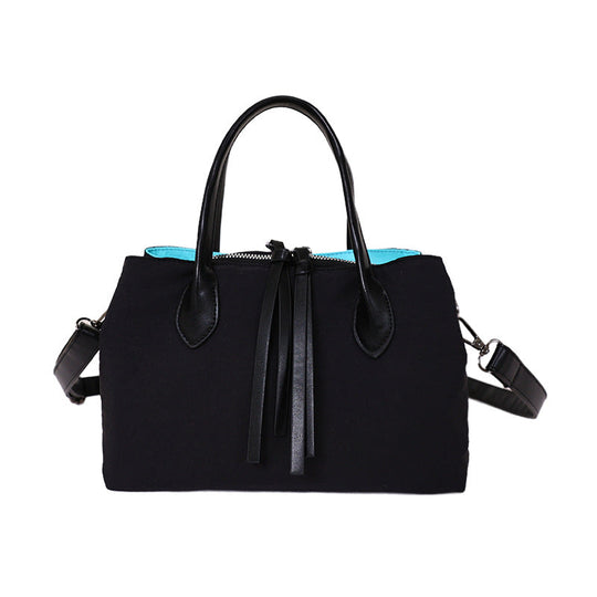 Kvinders Strukturerede Taske Satchel Stilfuld 6