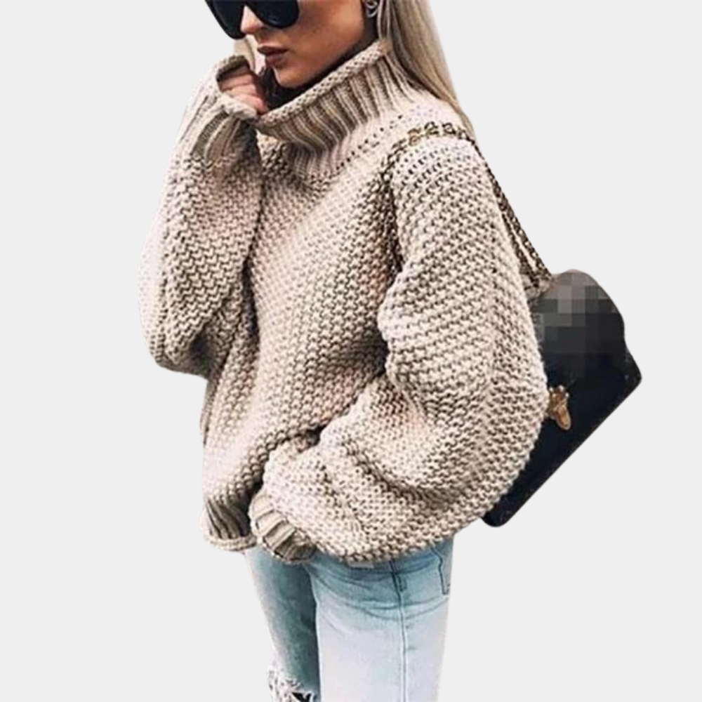 Kvinders Sweater i Tykt Design 1