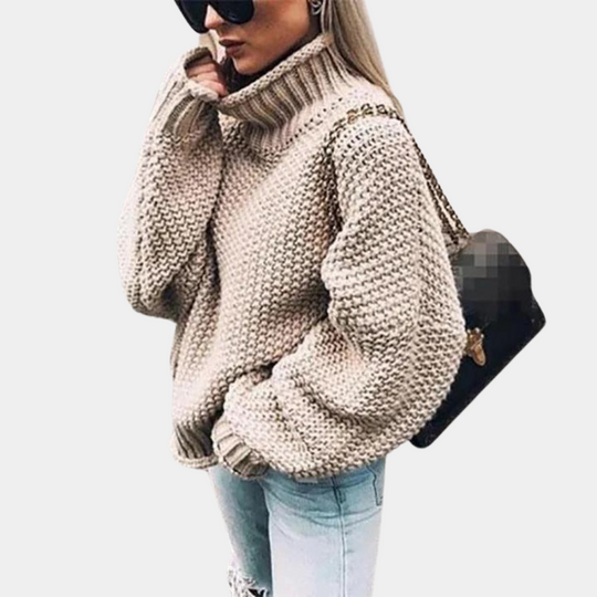 Kvinders Sweater i Tykt Design 1