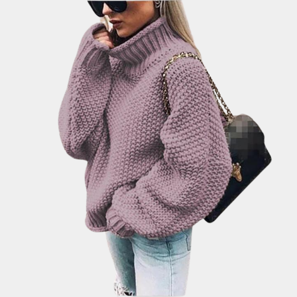 Kvinders Sweater i Tykt Design 3