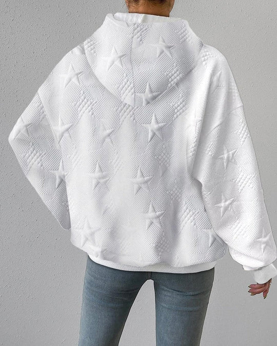 Kvinders Sweatshirt Moderne Stil Ribbet Design 3