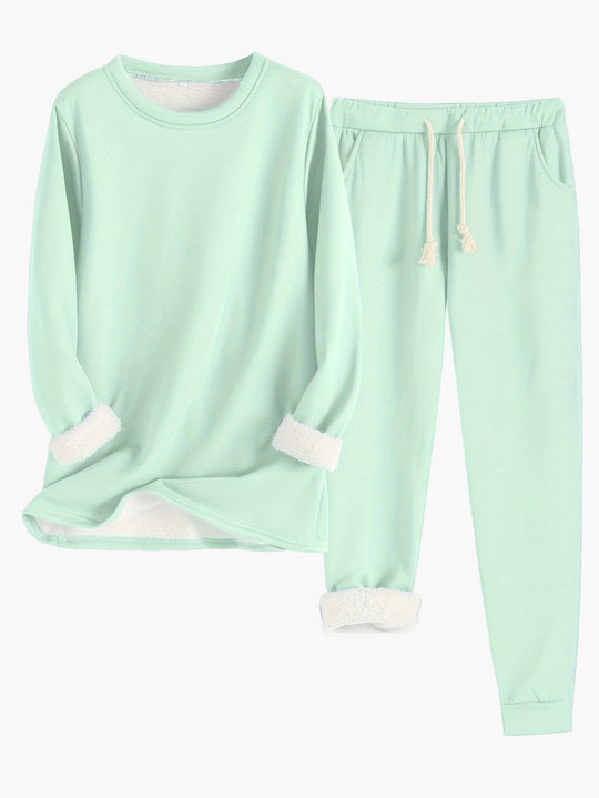 Kvinders Todelte Loungewear Sæt Afslappet Stil 11