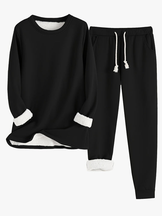 Kvinders Todelte Loungewear Sæt Afslappet Stil 3