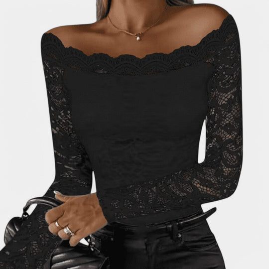Kvinders Top i Blonde med Bare Skuldre 5