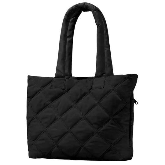Kvinders Tote Håndtaske Isoleret Quiltet Design 0