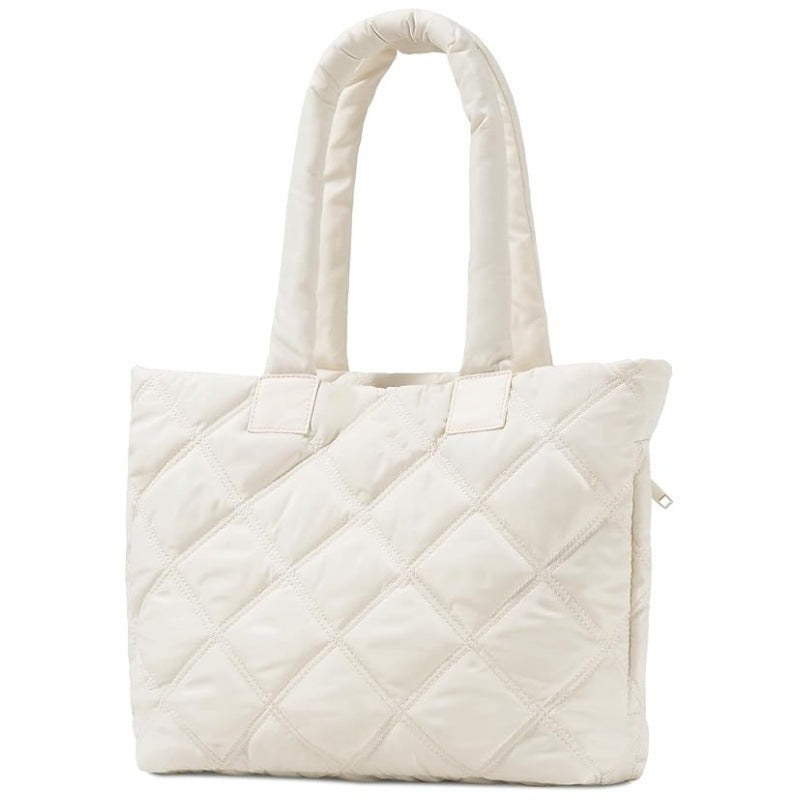 Kvinders Tote Håndtaske Isoleret Quiltet Design 1