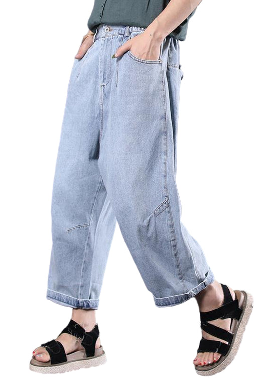 Kvinders Vintage Jeans Casual Bukser 0