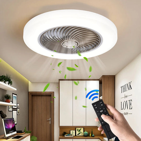Loftsventilator med Lys og Fjernbetjening - Stilfuld og Lydsvag Design 1