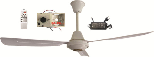 Loftsventilator med fjernbetjening og justerbare hastigheder 0