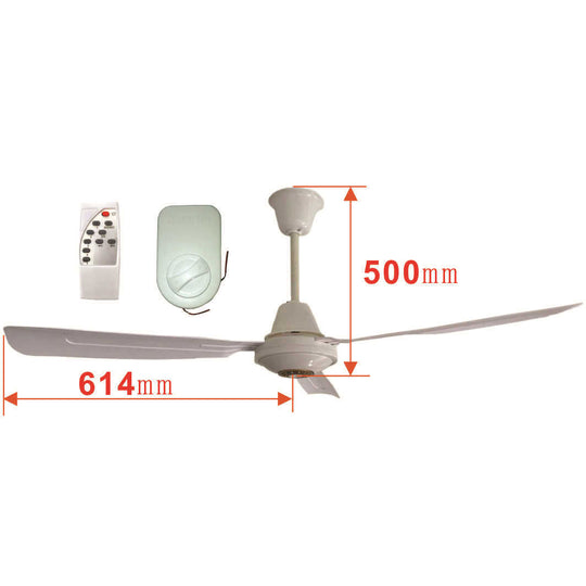 Loftsventilator med fjernbetjening og justerbare hastigheder 2